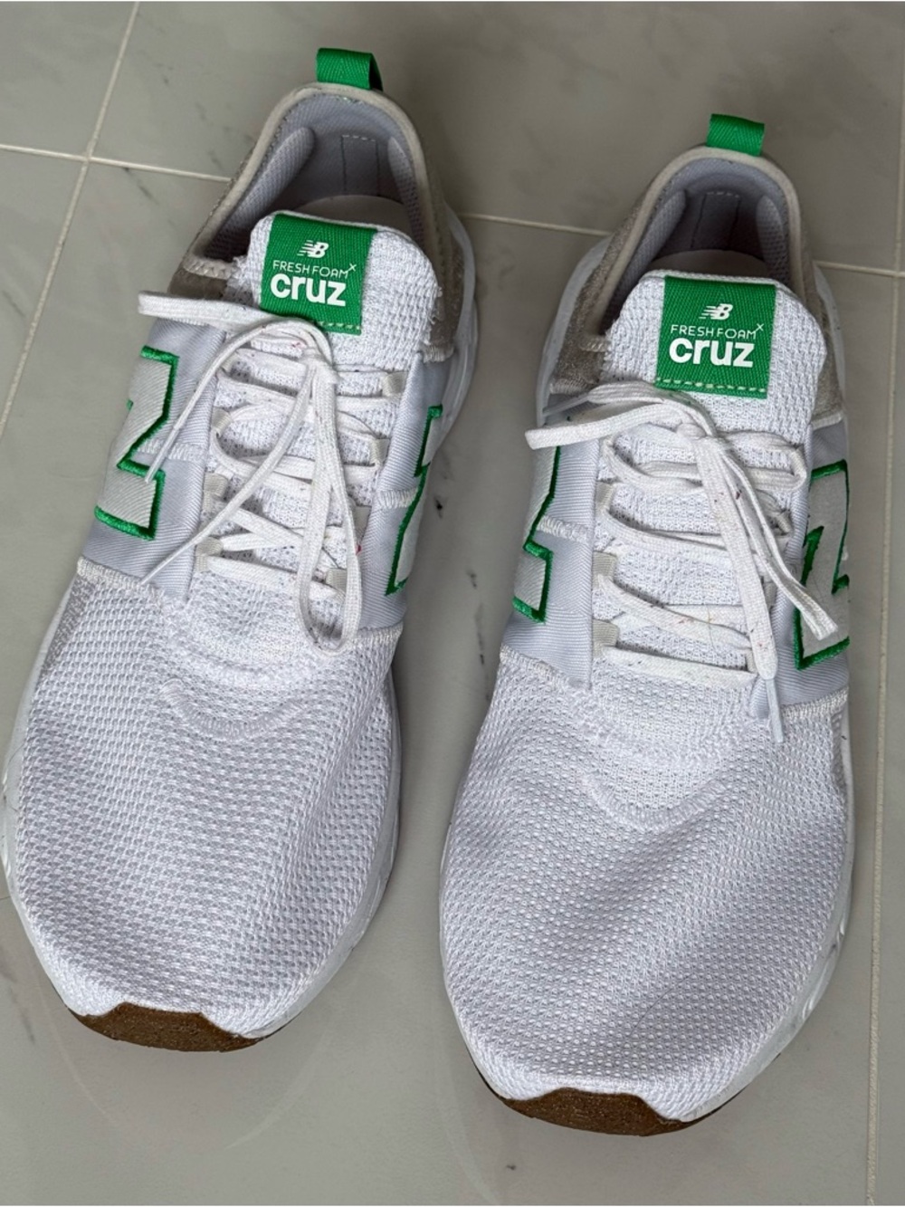 New Balance Fresh Foam X Cruz Artisan v3 – White/Kelly Green/Grey Matter (Men's)
